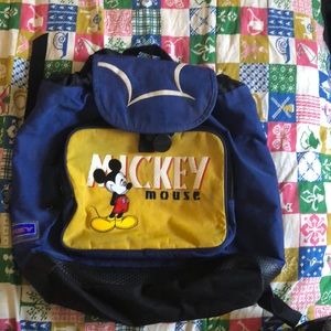 Vintage Mickey Mouse backpack